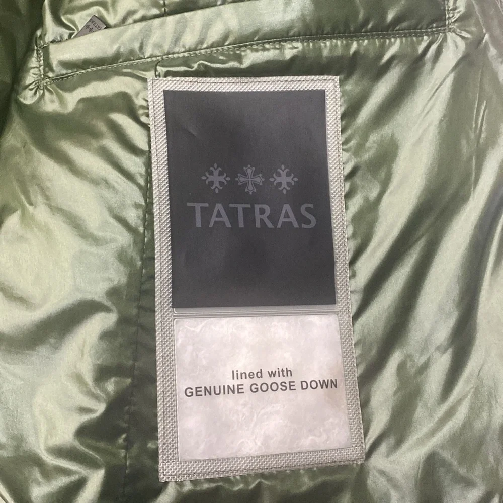 TATRAS Green Goose Down Filled Warm Winter Vest Size Medium - Picture 6 of 10